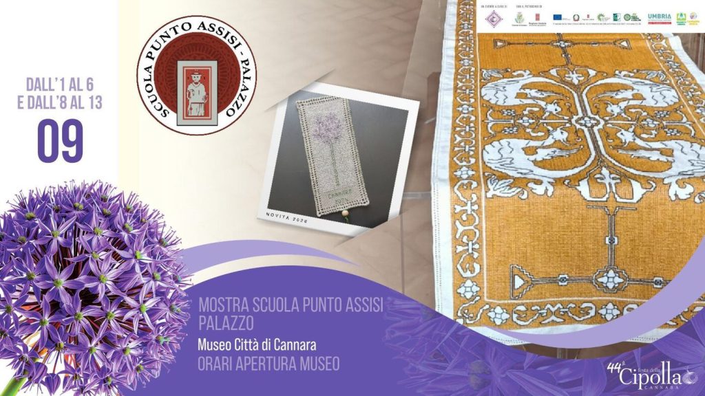 Locandina della mostra della Scuola Punto Assisi – Palazzo al Museo Città di Cannara